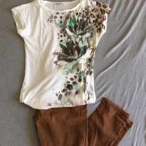 T-shirt and pants set .. ready to go 😃